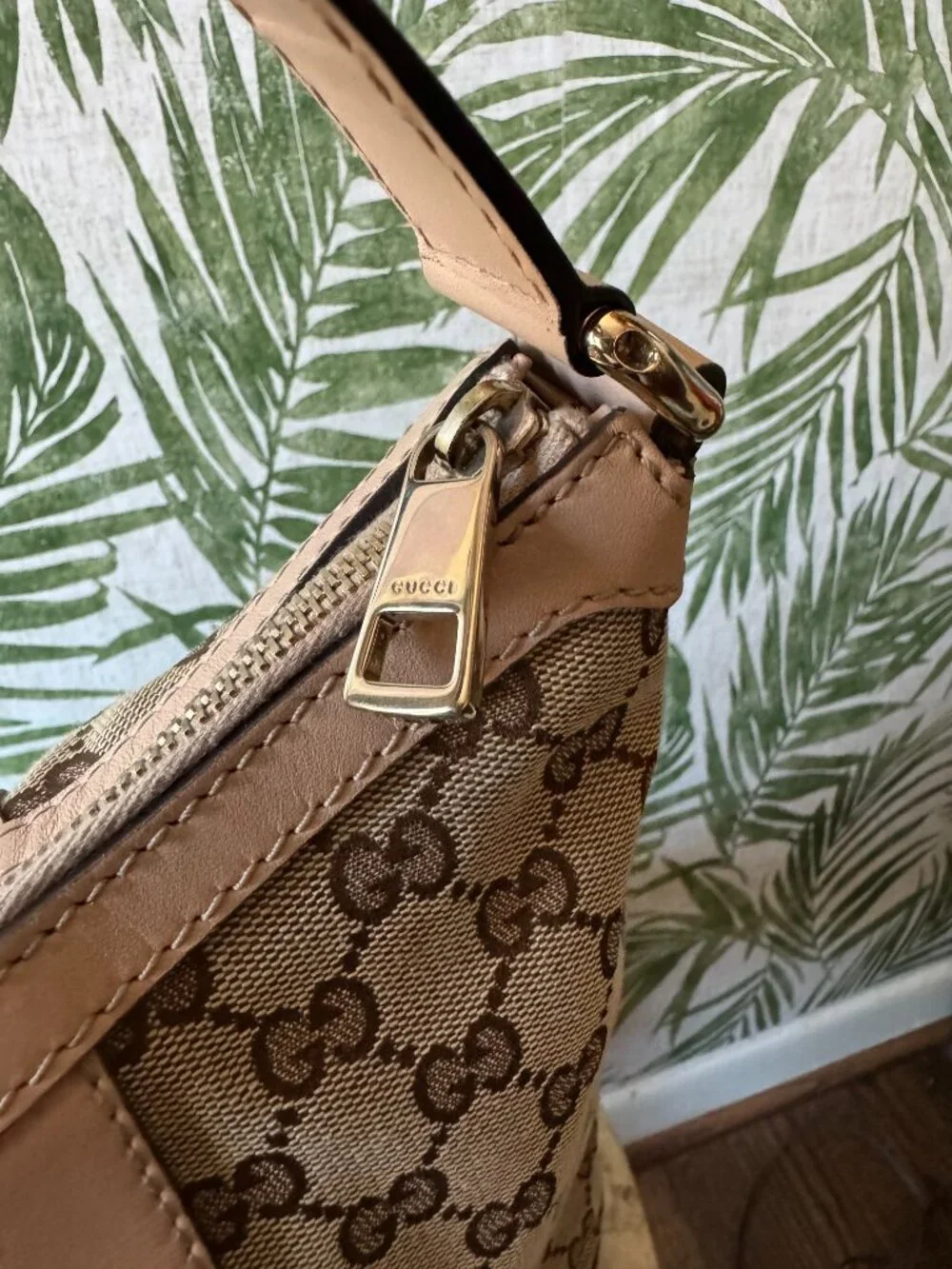 Vintage Gucci GG Canvas Web Stripe Hobo Shoulder Bag - Picture 7 of 14